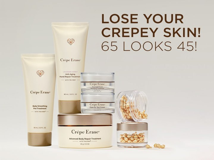 Lose Your Crepey Skin! 65 Looks 45!